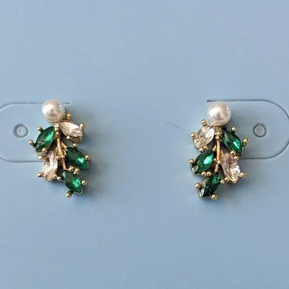 Draper James Pearl & Emerald Studs - Picture 5 of 5